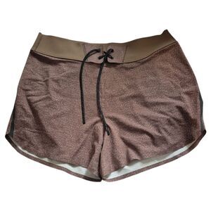 Outerknown Womens Eclipse Board Shorts in Tawny Wood Rain Size 31